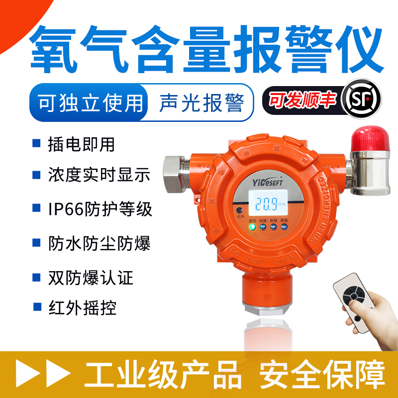 固定式氧气气体检测报警仪——化工车间应用